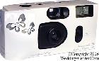 Metallic Butterflies Wedding Cameras