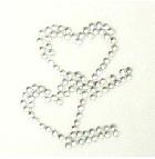 10 Rhinestone Peel and Stick Hearts