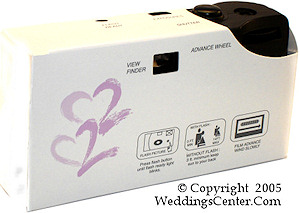 Pink Hearts Wedding Cameras