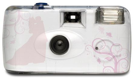 Pink Prince and Princess Wedding Cameras