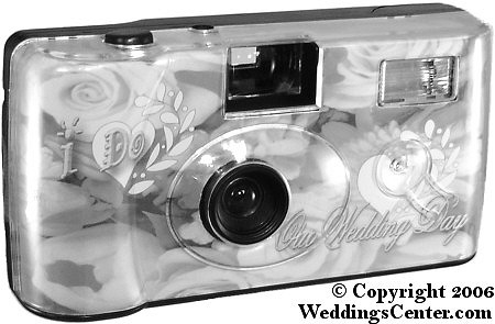 Disposable Silver I Do Wedding Cameras