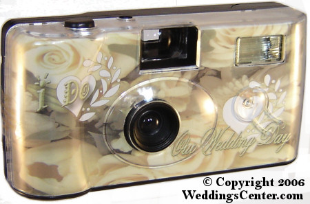Gold I Do Discount Wedding Cameras