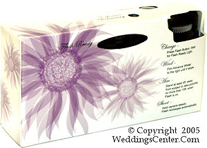 Purple Daisy Wedding Cameras
