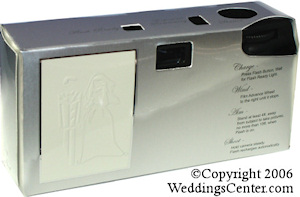 Silver Bride and Groom Wedding Cameras